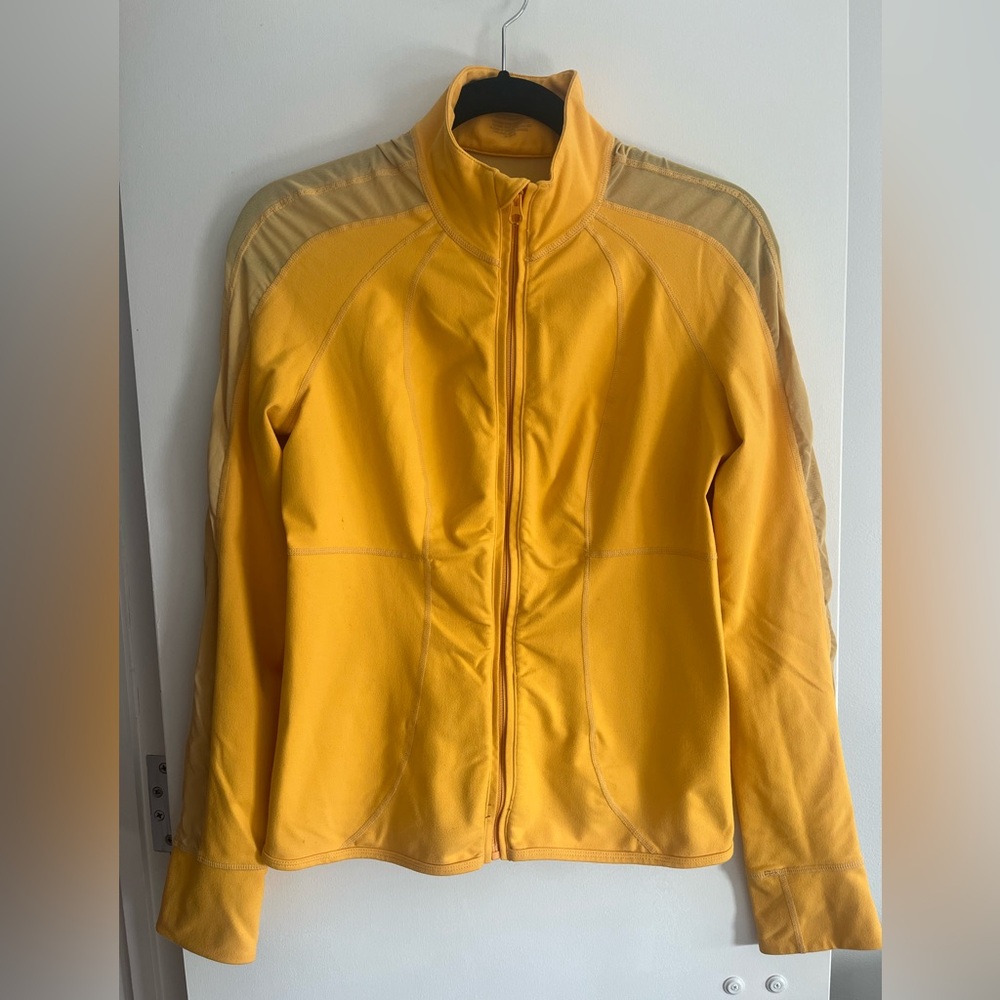 Zella yellow athletic zip up